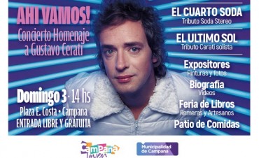&ldquo;Ah&iacute; Vamos&rdquo;: Campana Joven propone un concierto homenaje a Gustavo Cerati