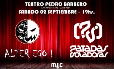 &ldquo;Alter Ego&rdquo; y &ldquo;Patadas Voladoras&rdquo; brindar&aacute;n un show gratuito en el Pedro Barbero