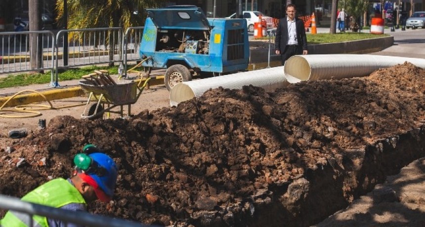 Avanza el reasfalto de la calle Alem y la importante obra hidr&aacute;ulica de 9 de julio