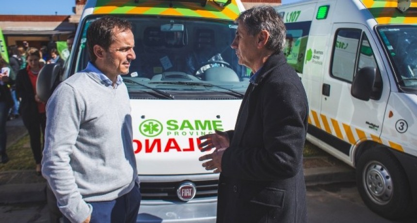 G&oacute;mez destac&oacute; el salto de calidad que representa la llegada del SAME a Campana