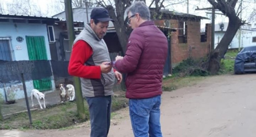 La UV M&aacute;s Campana recorri&oacute; el Barrio Santa Luc&iacute;a para dialogar con los vecinos