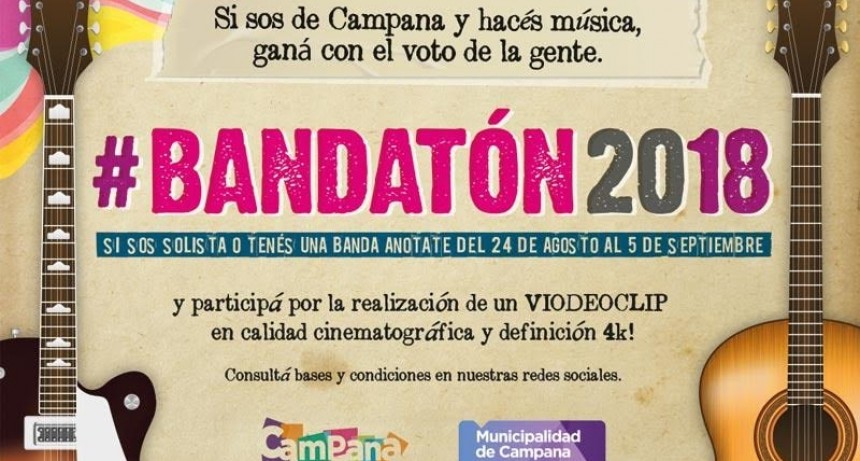 J&oacute;venes m&uacute;sicos podr&aacute;n participar del primer Bandat&oacute;n de Campana