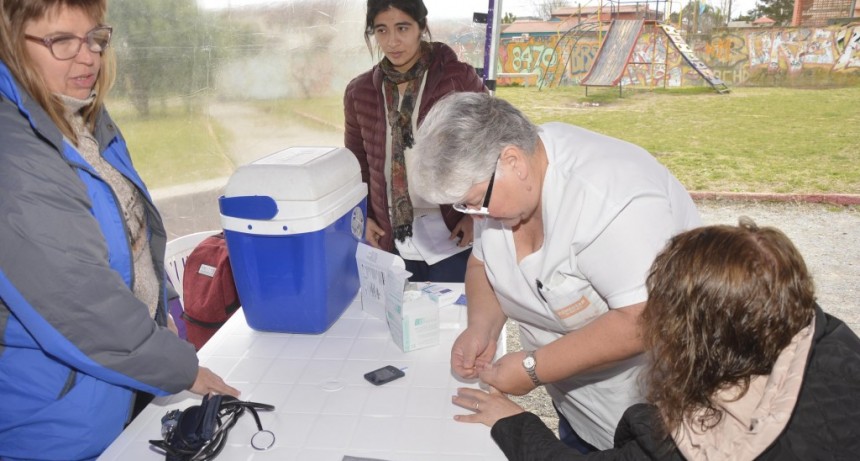 Se realiz&oacute; una nueva posta sanitaria para adultos mayores en Santa Florentina   