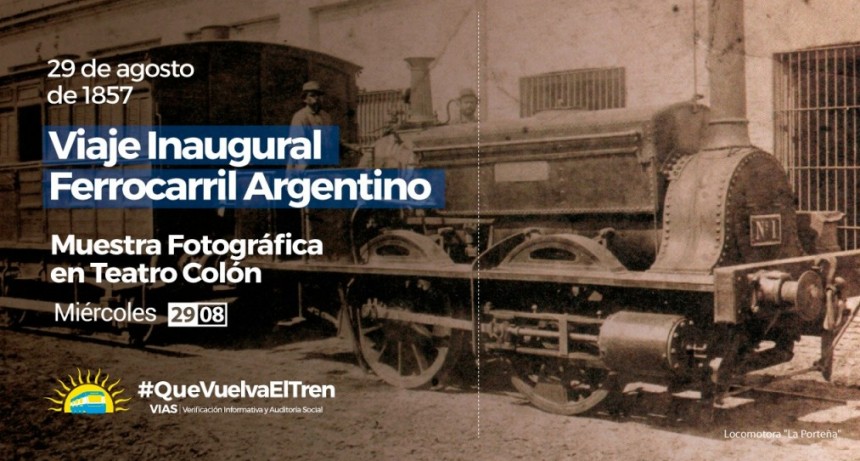 Teatro Col&oacute;n: Alrededor de lo que en 1857 fuera la Estaci&oacute;n del Parque, se exhibir&aacute;n fotos de trenes y estaciones del pa&iacute;s  