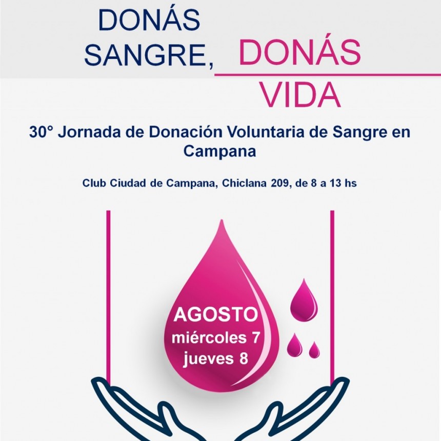 Jornada de Donaci&oacute;n de Sangre en el Club Ciudad de Campana