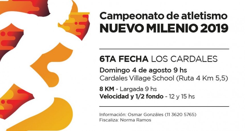 Este domingo habr&aacute; un campeonato de atletismo