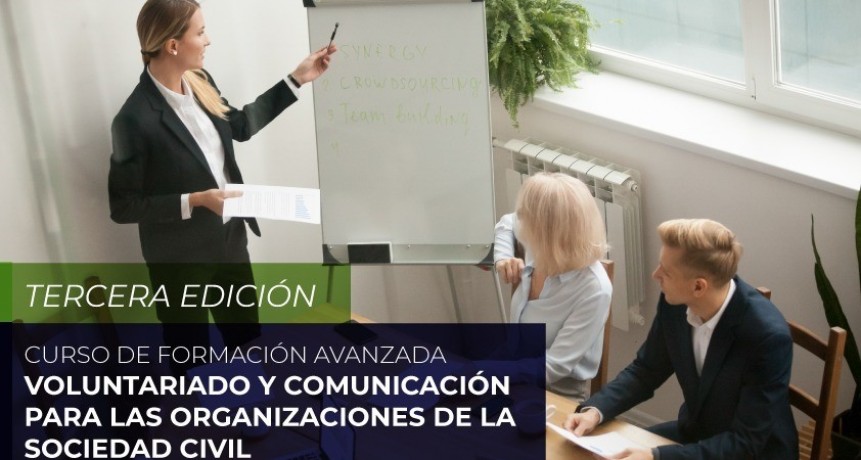 Este s&aacute;bado se realizar&aacute; una nueva jornada del Curso de Formaci&oacute;n Avanzada para las organizaciones civiles
