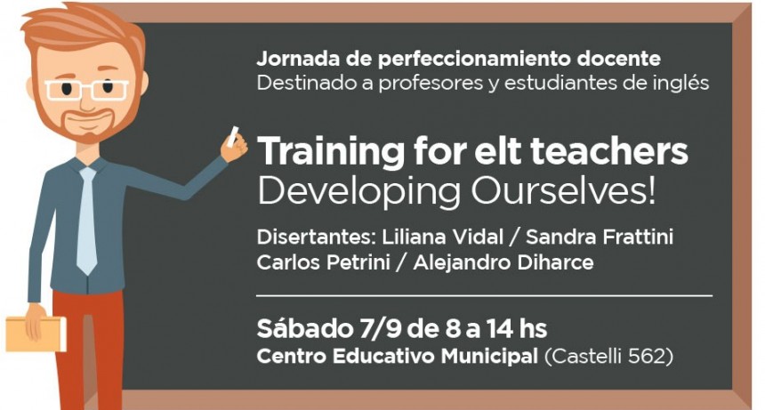 Ingl&eacute;s: el Municipio invita a una nueva jornada gratuita de perfeccionamiento docente 