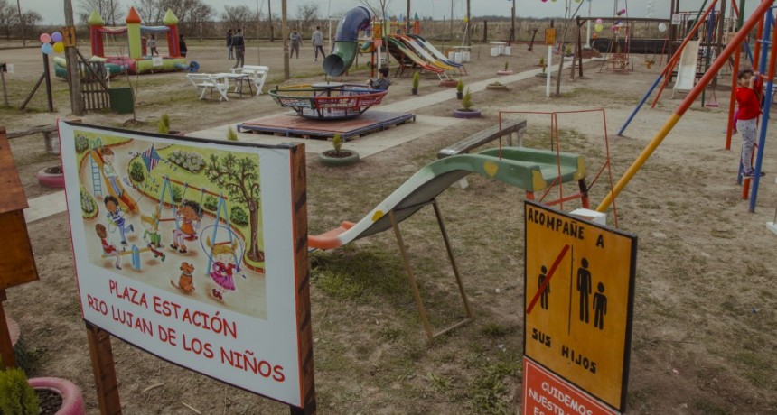 Estaci&oacute;n R&iacute;o Luj&aacute;n tiene una nueva plaza 