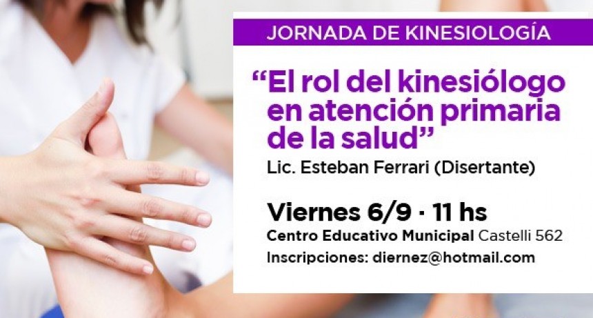 El pr&oacute;ximo viernes se realizar&aacute; una capacitaci&oacute;n gratuita sobre kinesiolog&iacute;a