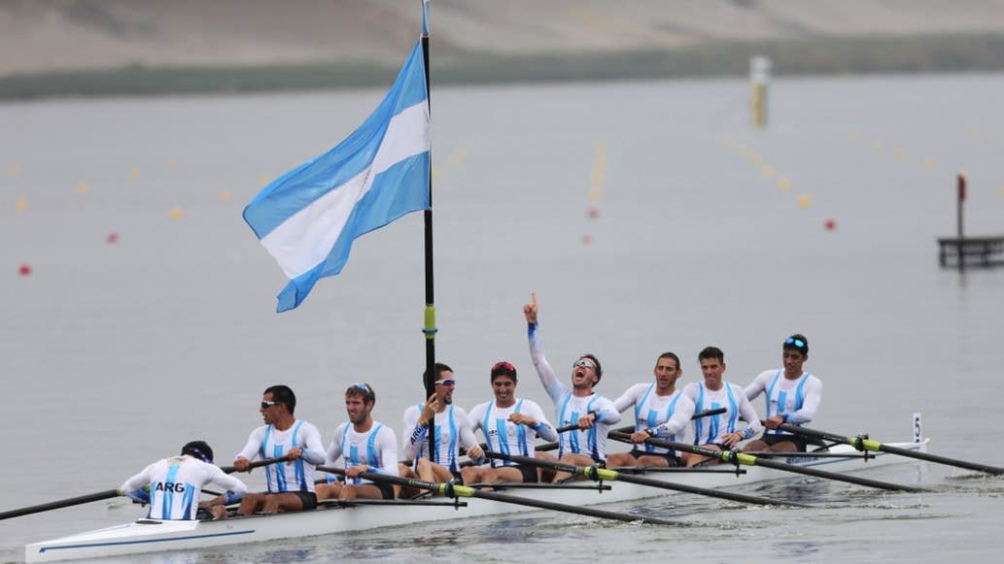 El equipo masculino de ocho remos aport&oacute; el 23er oro para la Argentina
