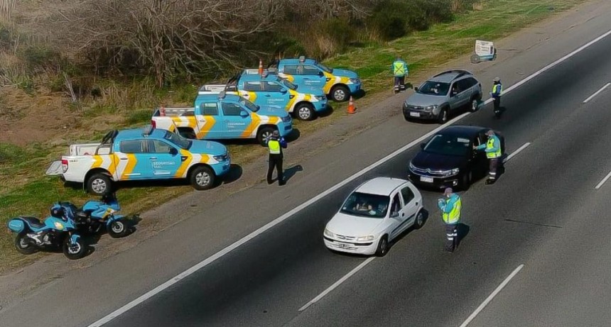 Se realizó un importante operativo de control vial por el fin de semana largo