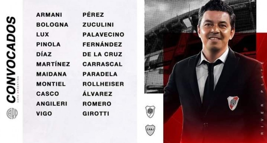 RIVER PLATE CON PLANTEL DEFINIDO PARA ENFRENTAR A BOCA JUNIORS