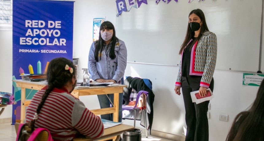 El Municipio acompaña a estudiantes de primaria y secundaria brindando apoyo escolar gratuito