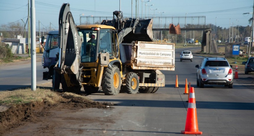 Limpian la Ruta 6 a la altura del ingreso a San Cayetano y la zona de Los Cardales