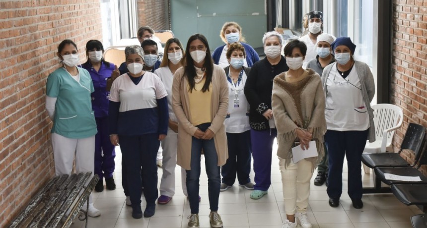 Elisa Abella se reunió con personal de enfermería del hospital y los CAPS