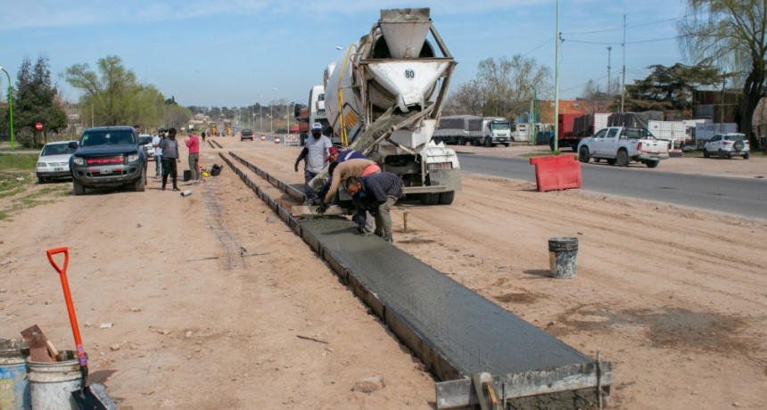 Sigue en marcha la obra de ampliación de la avenida Rivadavia