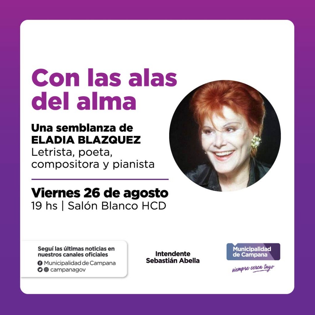 Se viene un homenaje a la cantante de tango Eladia Blázquez