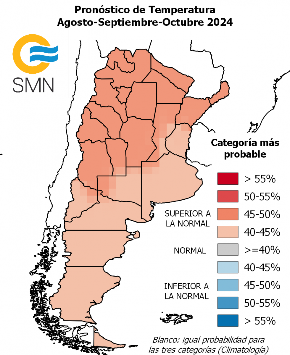 Invierno-Primavera 2024: según la última actualización del SMN habrá condiciones más cálidas y pocas lluvias