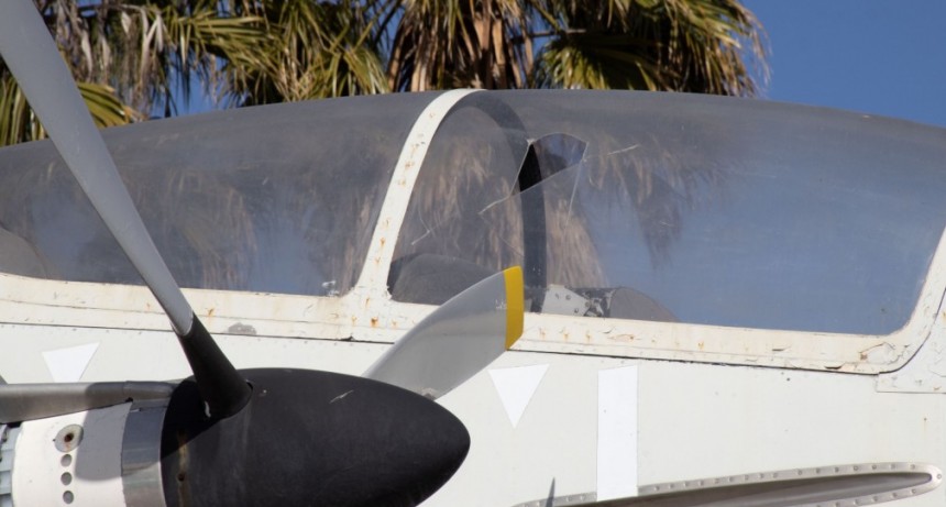 Vandalizaron el avión Pucará