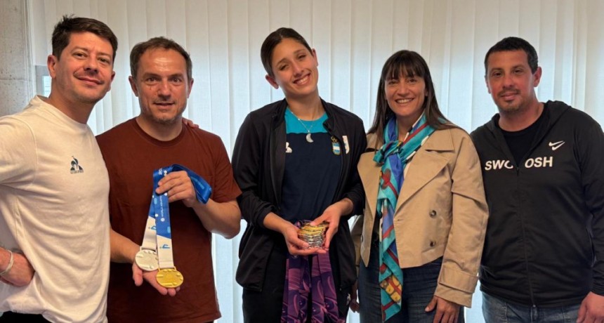 Campana recibió con alegría y emoción a su campeona mundial