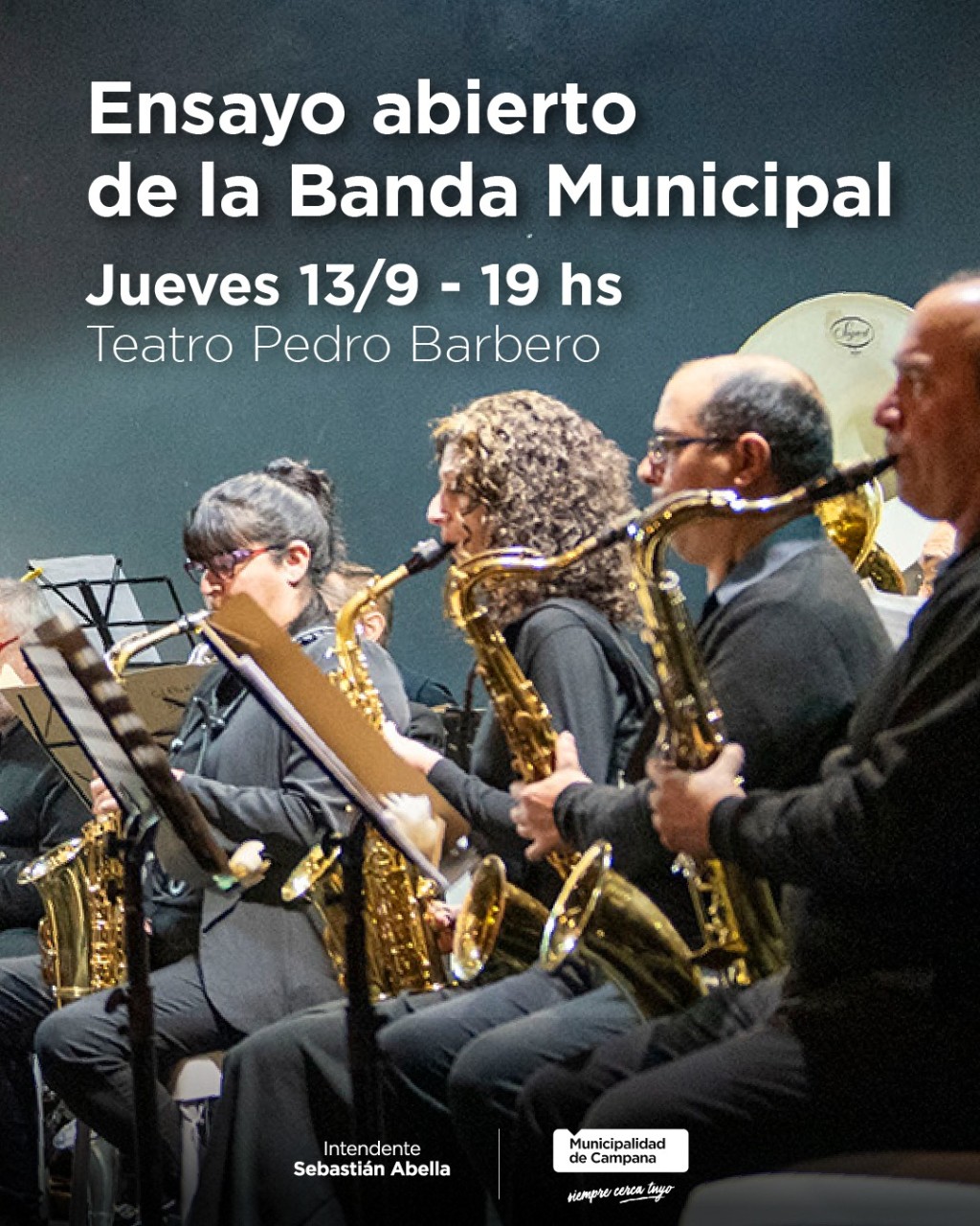 La Banda Municipal lleva sus ensayos abiertos al teatro Pedro Barbero