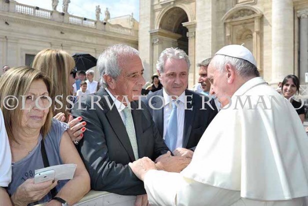 D’Onofrio visitó al papa Francisco en la Ciudad del Vaticano