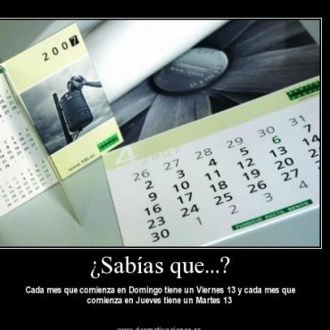 Hoy es Martes 13 no te cases ni te embarques ni de tu casa te apartes