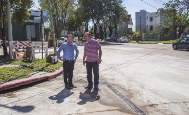 Concluyeron los trabajos en boulevard Sarmiento entre Becerra y Castilla