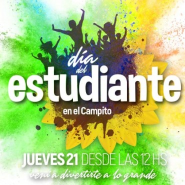Se viene este jueves la Fiesta del D&iacute;a del Estudiante