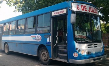 San Cayetano: por obras de pavimentaci&oacute;n, se alter&oacute; moment&aacute;neamente el recorrido del colectivo