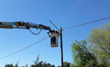 El Municipio coloc&oacute; nuevas luminarias en el barrio San Jorge