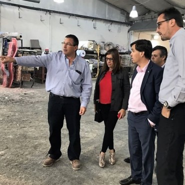El ministro de Producci&oacute;n de la Provincia visit&oacute; la ciudad