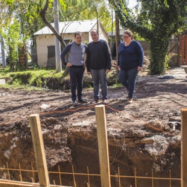 Las Acacias: el Municipio inici&oacute; una importante obra hidr&aacute;ulica previo a la repavimentaci&oacute;n de calles