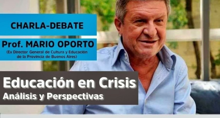 El Prof. Mario Oporto protagonizar&aacute; una charla debate  en nuestra Ciudad