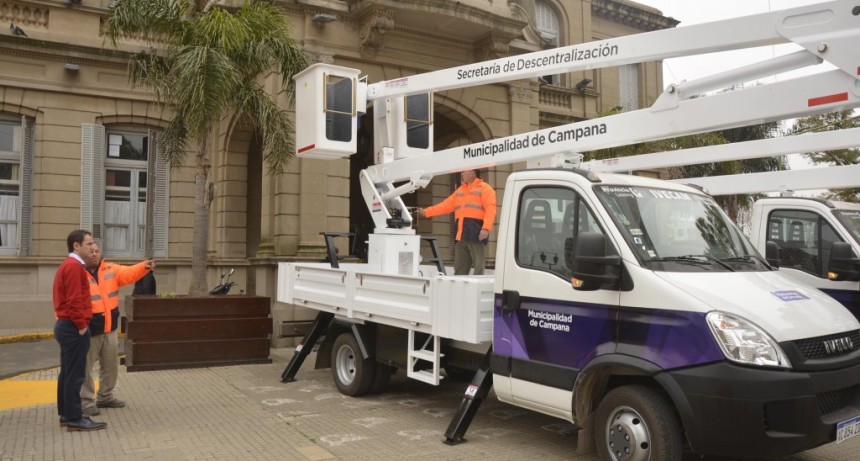 El Municipio incorpor&oacute; nuevos hidroelevadores para seguir mejorando los servicios