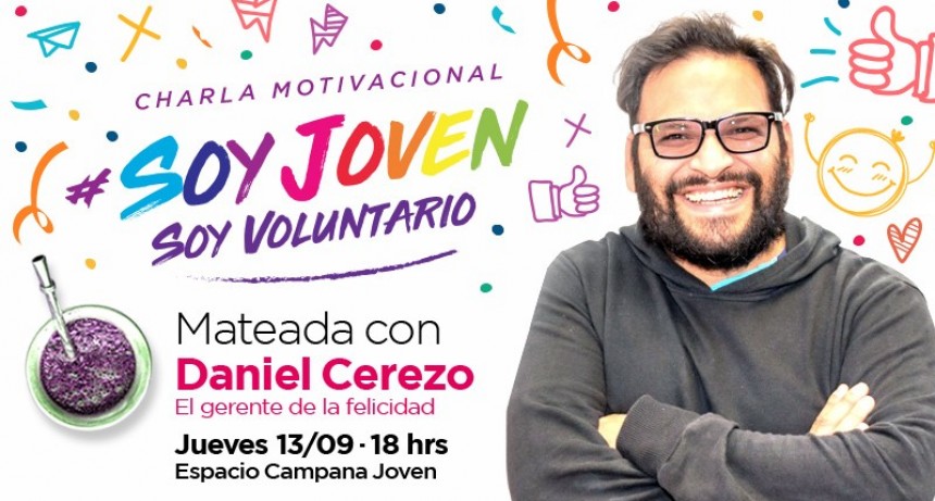 Daniel Cerezo dar&aacute; en Campana una charla motivacional para j&oacute;venes