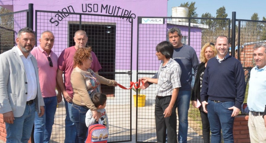 Se inaugur&oacute; un sal&oacute;n de usos m&uacute;ltiples en La Josefa
