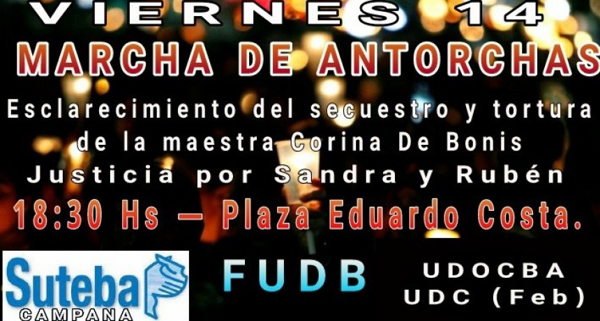 Marcha de antorchas hoy en nuestra Ciudad