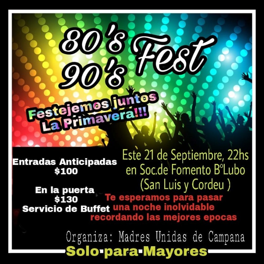 Madres Unidas de Campana festejan el Dia de la Primavera
