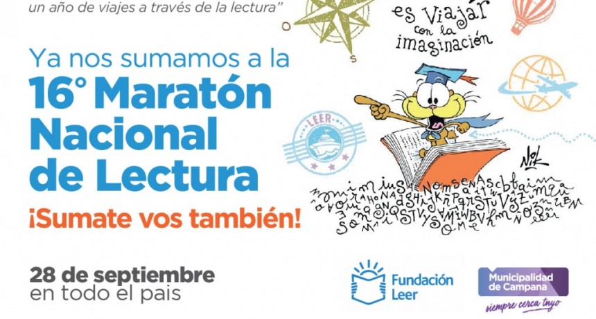 El Centro Educativo Municipal se suma a la 16&deg; Marat&oacute;n Nacional de Lectura