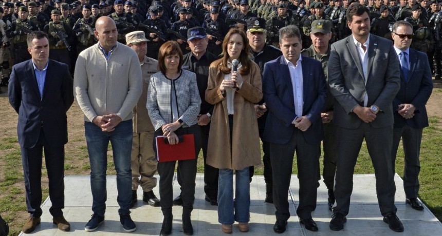 MAR&Iacute;A EUGENIA VIDAL ACOMPA&Ntilde;&Oacute; A PATRICIA BULLRICH EN EL LANZAMIENTO DE UN PROGRAMA QUE PERMITE UN NUEVO DESPLIEGUE DE FUERZAS FEDERALES EN LA PROVINCIA, PARA &ldquo;VIVIR EN PAZ Y SIN MIEDO&rdquo;