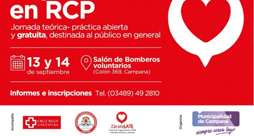 Quedan los &uacute;ltimos lugares para las capacitaciones gratuitas sobre RCP