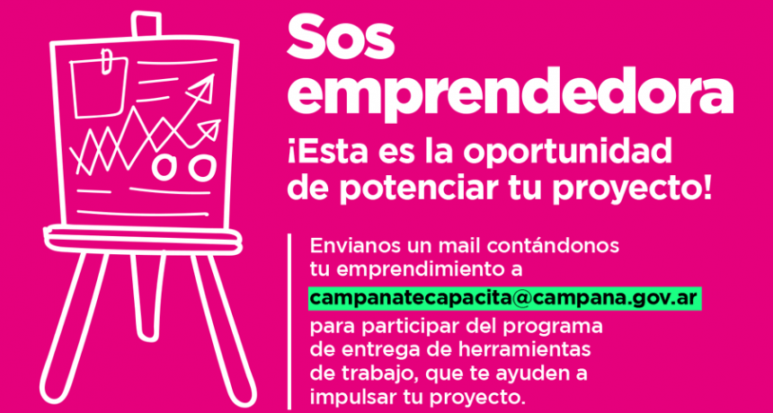 Emprendedoras de la ciudad podr&aacute;n recibir herramientas para potenciar su proyecto