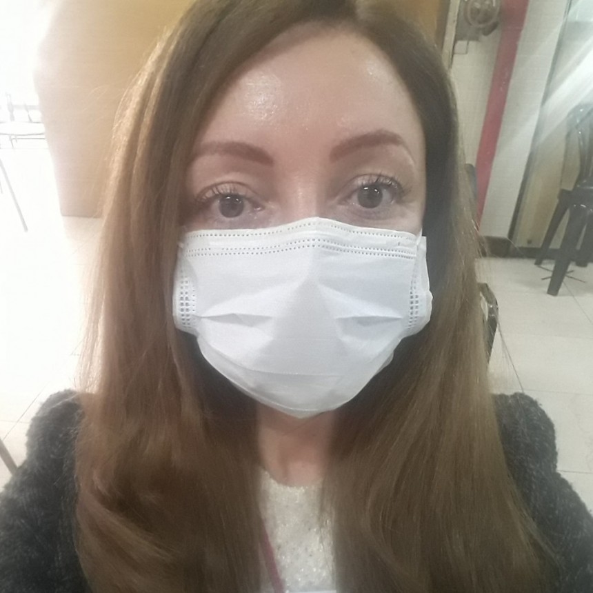 Elilana Matko una vecina de Campana es voluntaria para probar la efectividad de la vacuna