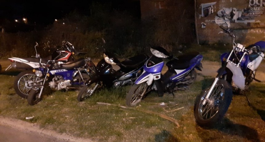 Secuestran 8 motos y 1 auto en un nuevo operativo de prevención 