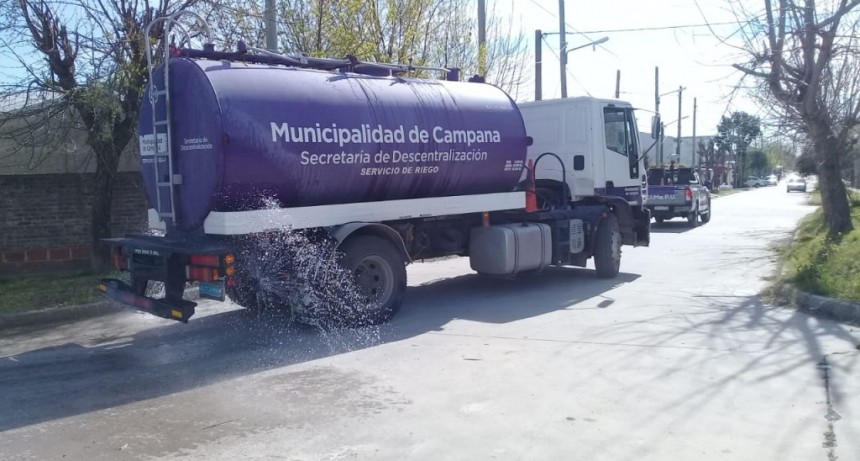 Realizan un importante operativo de sanitización y desinfección en Barrios Amigos