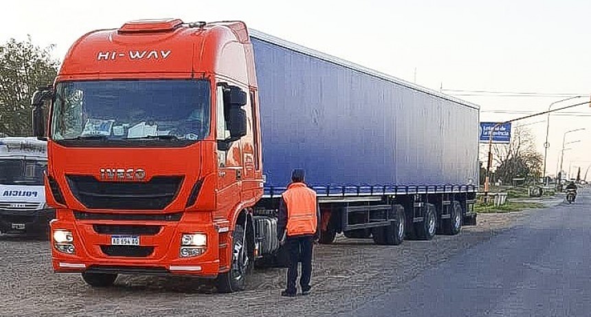 Tránsito pesado: el Municipio intensifica los operativos de control