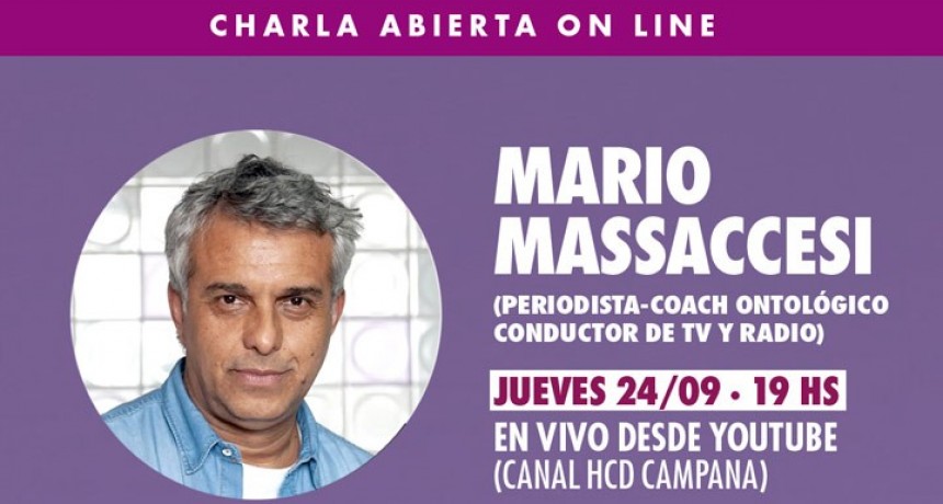 Con Mario Massaccesi, el HCD realizará una nueva charla abierta online