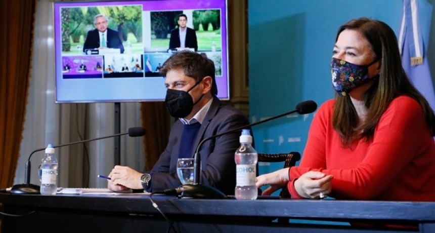 Kicillof participó de la presentación del programa nacional Acompañar